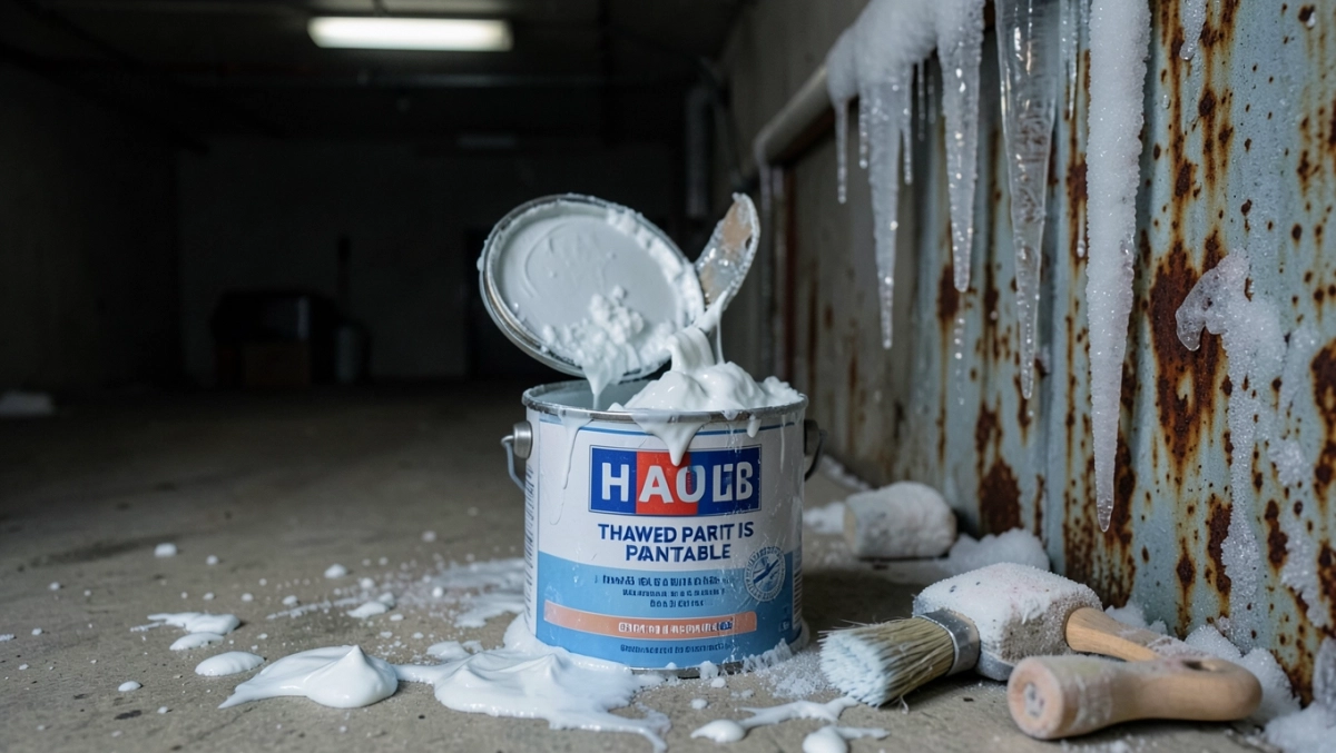 Czy zamarznięta farba nadaje się do malowania