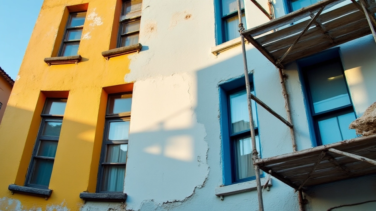 Dwukrotne malowanie elewacji cena