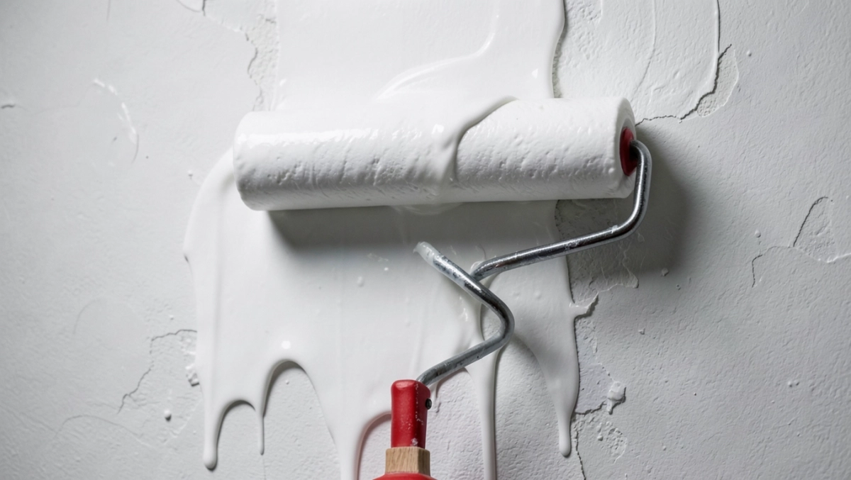 Farba odchodzi przy malowaniu wałkiem