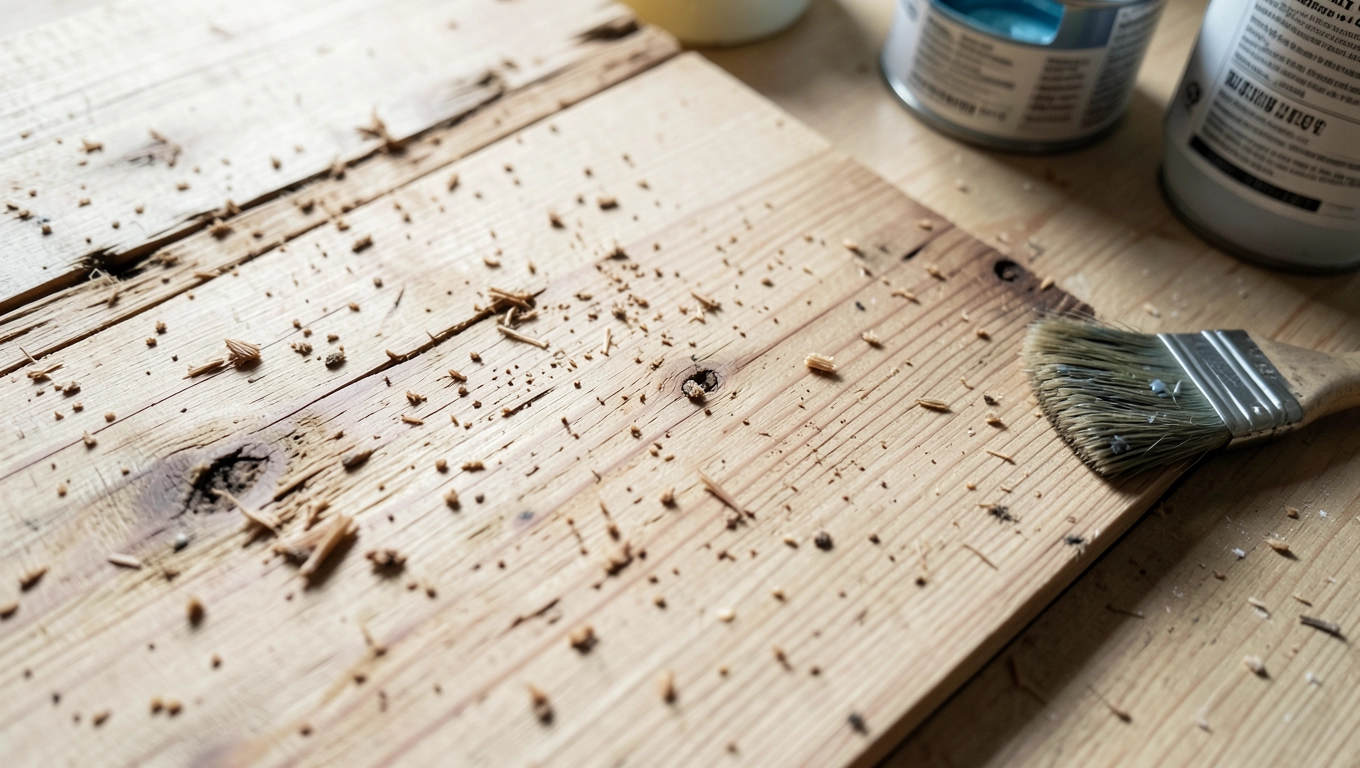 malowanie surowej sklejki