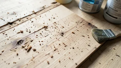 malowanie surowej sklejki