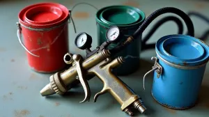 pistolet do malowania farbą olejną